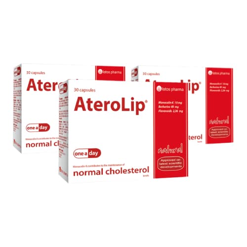 3x AteroLip, 30 kapsulas – 3 mēnešu kurss