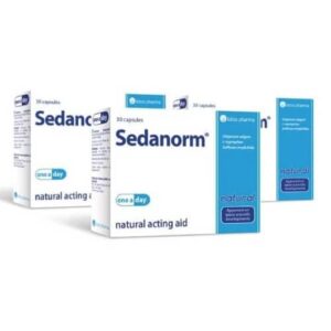 3x Sedanorm, 30 kapsulas – 3 mēnešu kurss