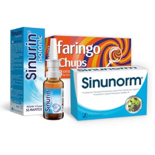 Sinurin Isotonic, 30 ml + Sinunorm caps, N30+ Faringo Chups, N3