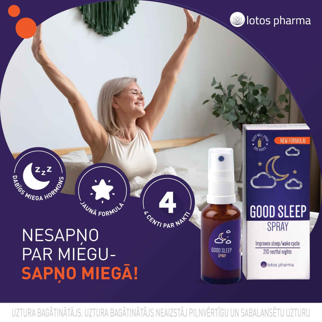 Good Sleep Spray efektīvs miega līdzeklis