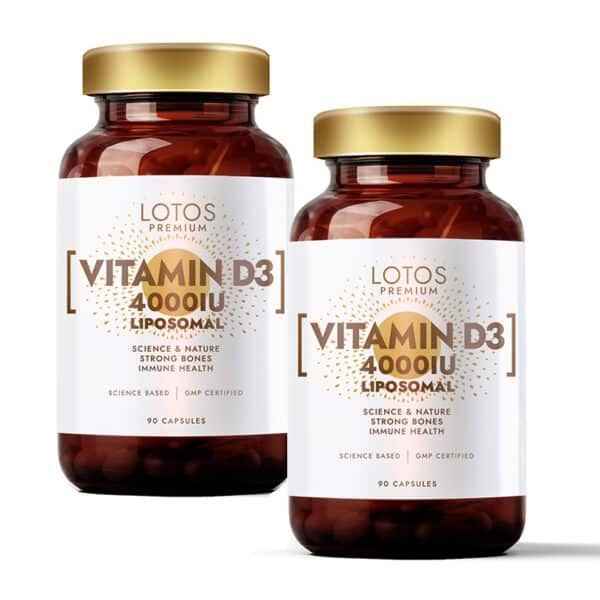 2x Liposomālais D3 vitamīns 4000IU N90